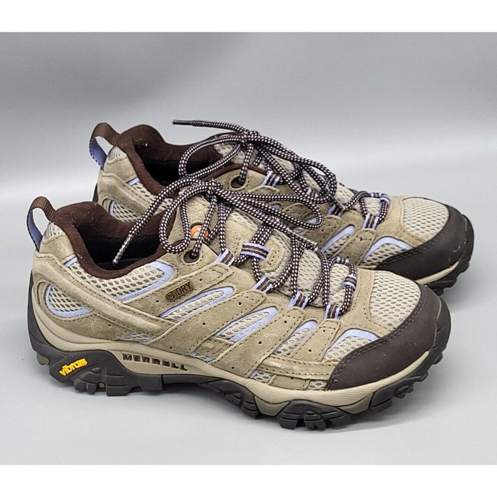 Womens Merrell Moab Performance Footwear Low Top Shoes Hiking Sz 8 Dusty Olive